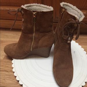 Michael Michael Kors Ankle Boots Suede 6.5 Brown